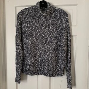 BB Dakota blue & white women’s turtleneck 
size M
New without tags